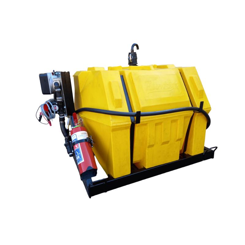 500l Diesel bowser 50lpm-12v horizontal unit