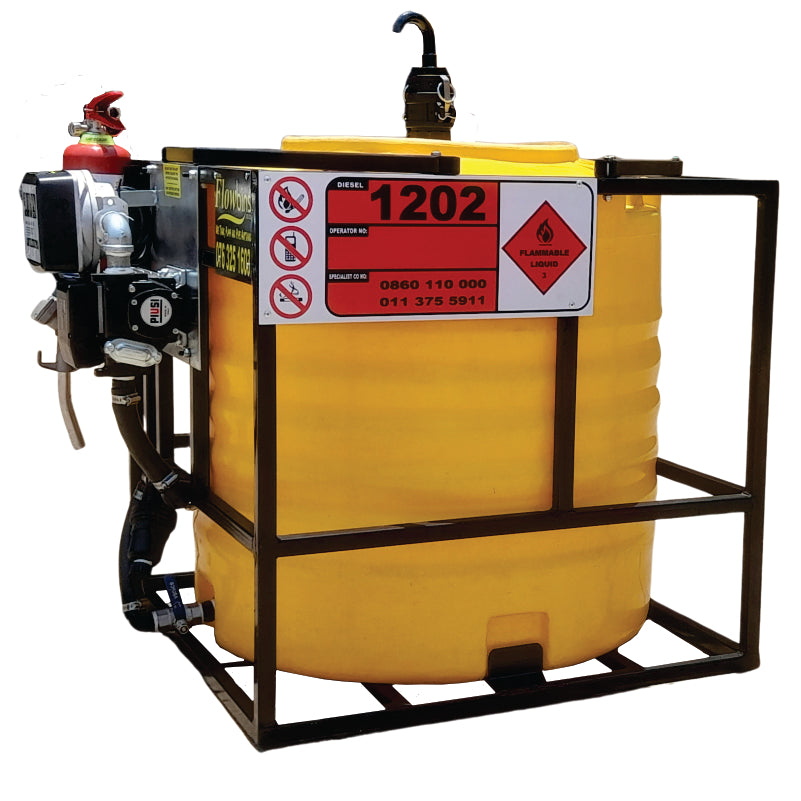300l Diesel bowser 56lpm-12v-vertical unit