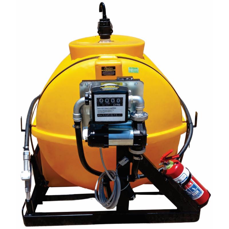 650l Diesel bowser 85lpm 12v (Piusi) horizontal unit