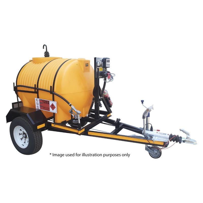 1000lt diesel trailer horizontal