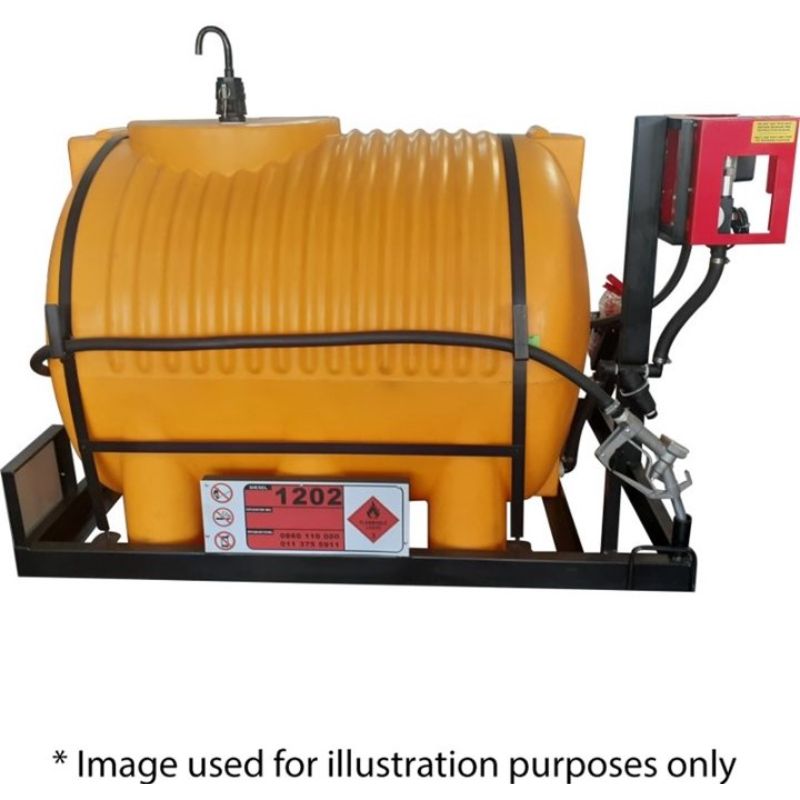 1000l diesel bowser stationary bakkie unit