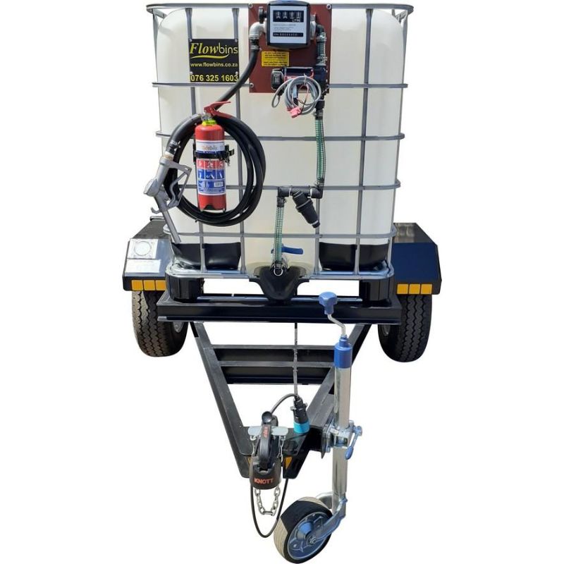 1000lt Diesel bowser trailers 50lpm 12v flowbin unbraked