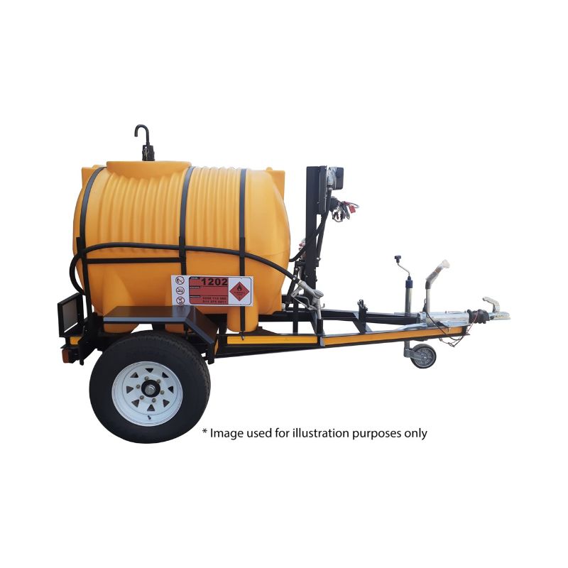1000lt diesel trailer horizontal