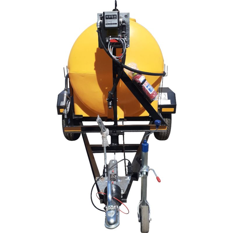 1500l diesel bowser trailer- 50lpm 12v unit