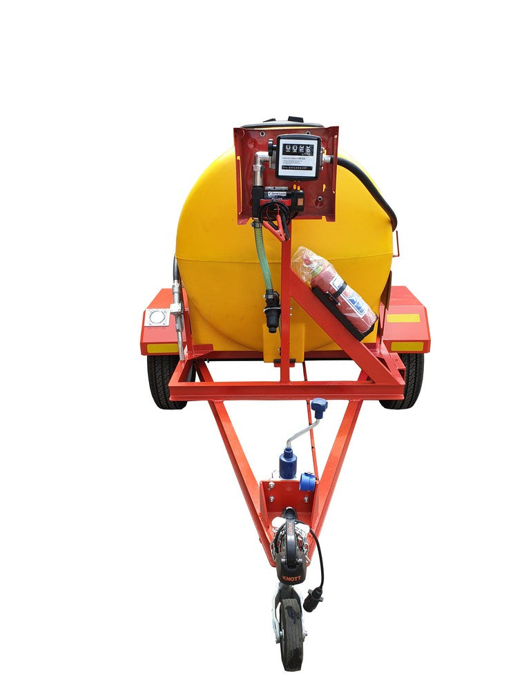 1000lt Diesel Bowser 12V 40L/min unbraked trailer