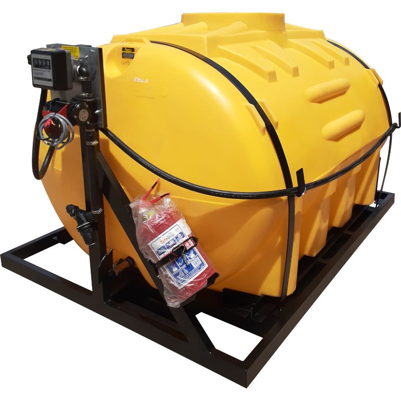 2500lt diesel stationary bowser unit- 50ltp 12v