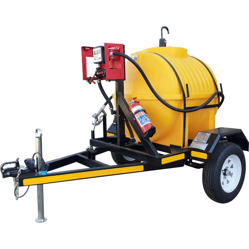 600lt diesel trailer - 40lpm 12v unbraked unit