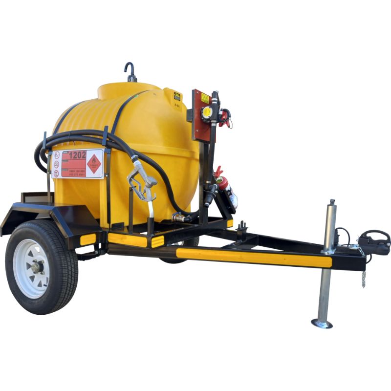 Diesel Bowser trailer for sale - 600l trailer- 40lpm basic unit