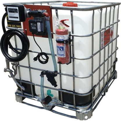 1000l Diesel bowser 72lpm-220v-Flowbin™ unit