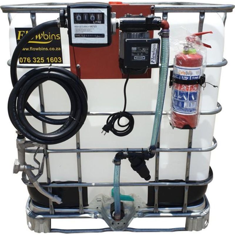 1000l Diesel bowser 72lpm-220v-Flowbin™ unit