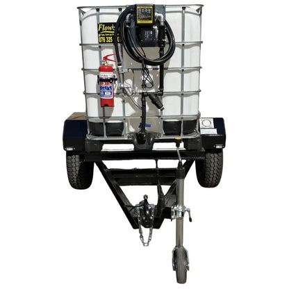 1000l Diesel trailer 56lpm 220v flowbin unbraked