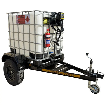 1000l Diesel trailer 56lpm 220v flowbin unbraked