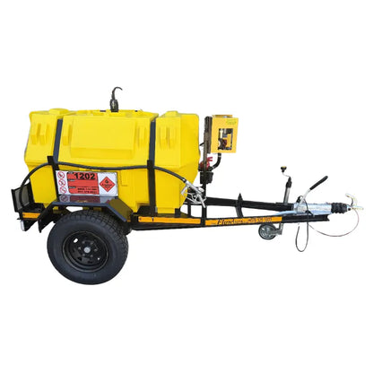 1500l Diesel trailer 40lpm-12v-exec horizontal braked