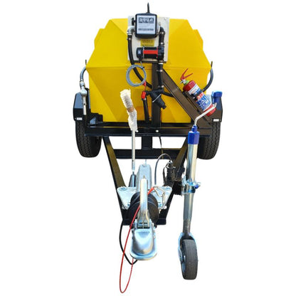 1500l Diesel trailer 50lpm-12v horizontal braked