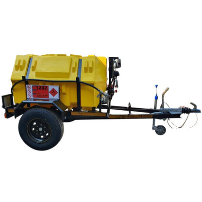 1500l Diesel trailer 50lpm-12v horizontal braked