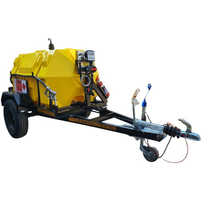 1500l Diesel trailer 50lpm-12v horizontal braked