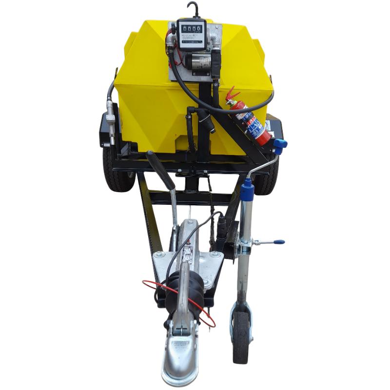 1000l Diesel trailer 50lpm-12v-Flowpump horizontal braked