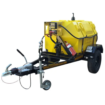 1500l Diesel trailer 40lpm-12v-exec horizontal braked