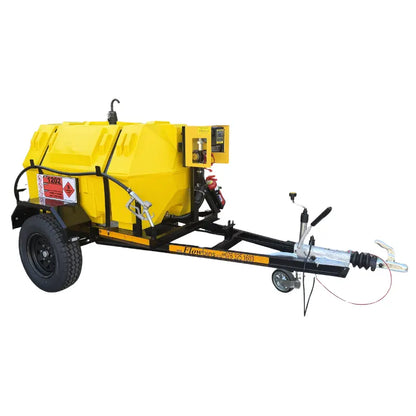 1500l Diesel trailer 40lpm-12v-exec horizontal braked