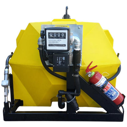 1500l Diesel bowser 72lpm 220v horizontal unit