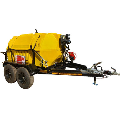 2500l Diesel trailer 85lpm 12v (Piusi) horizontal braked