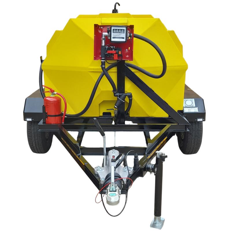 2500l Diesel trailer 40lpm-12v-exec horizontal braked