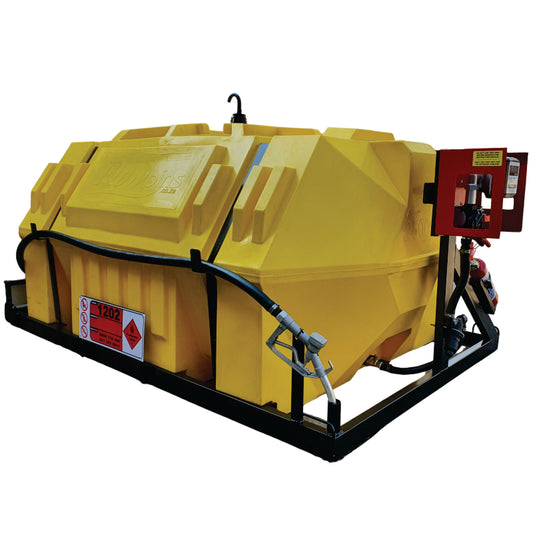 2500l Diesel bowser 40lpm-12v-exec horizontal unit