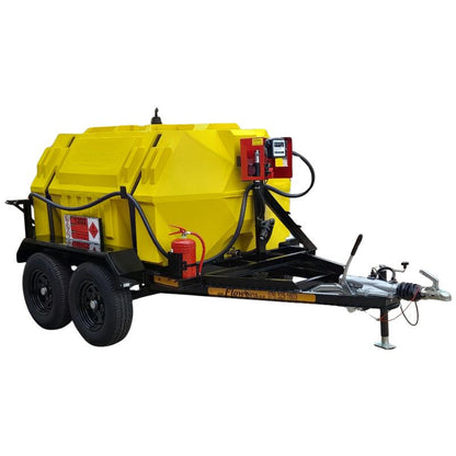 2500l Diesel trailer 40lpm-12v-exec horizontal braked
