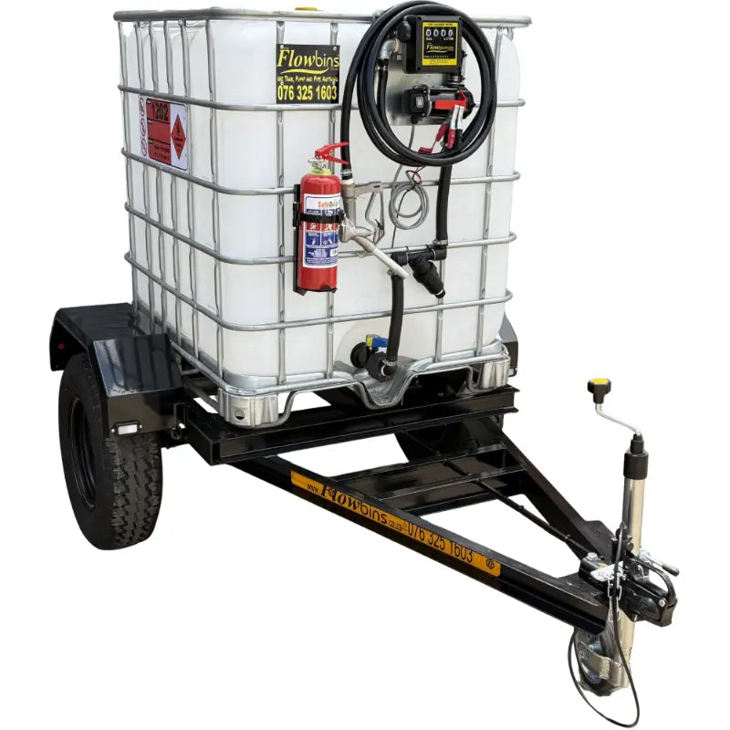 1000l Diesel trailer 50lpm-12v-flowbin unbraked