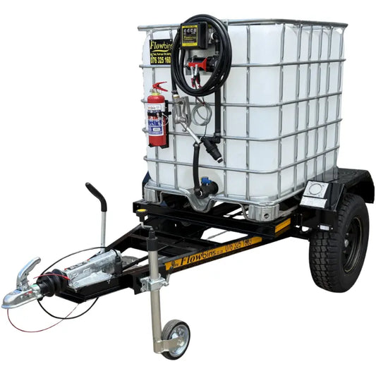 1000l Diesel trailer 50lpm-12v-flowbin braked