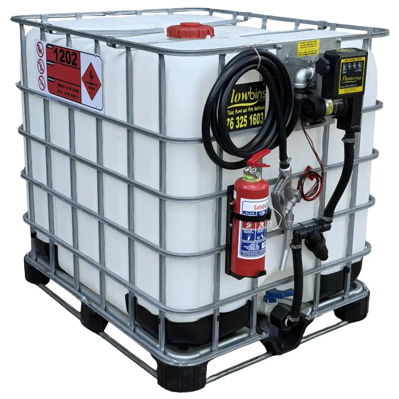 1000l Flowbin Diesel bowser unit - 50lpm Flowpump12v