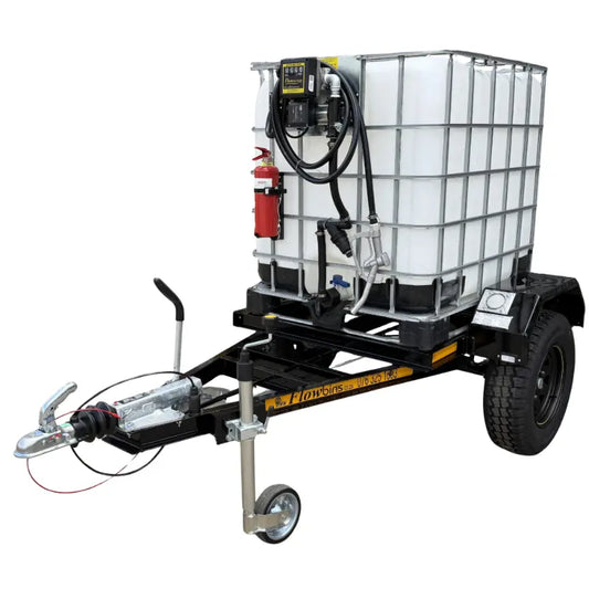 1000l Diesel trailer 56lpm-12v-Flowbin™ braked