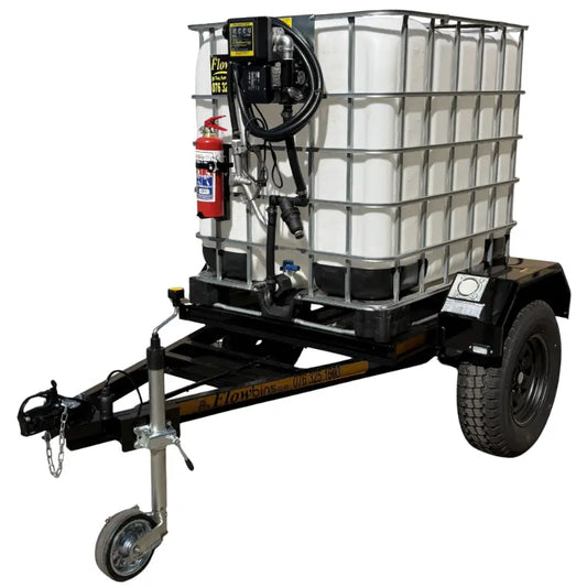 1000l Diesel trailer 56lpm 220v flowbin unbraked
