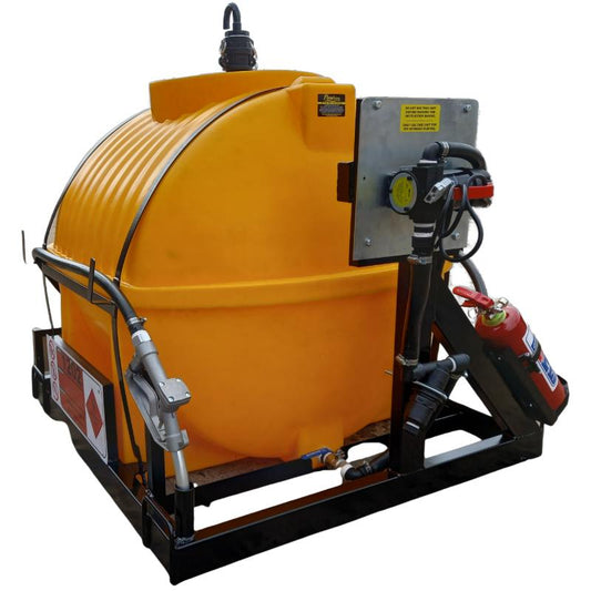 650l Diesel bowser 40lpm 12v basic horizontal unit