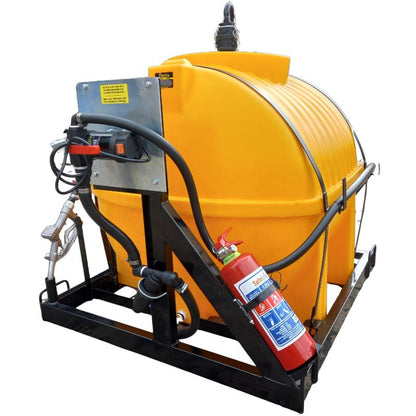 650l Diesel bowser 40lpm 12v basic horizontal unit
