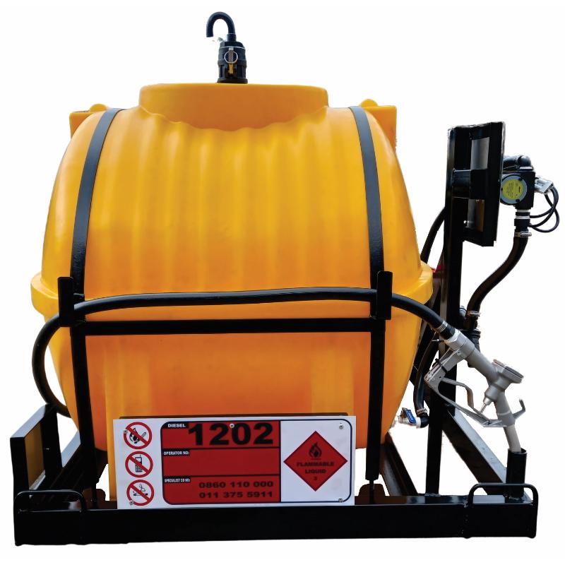 650l Diesel bowser 40lpm 12v basic horizontal unit