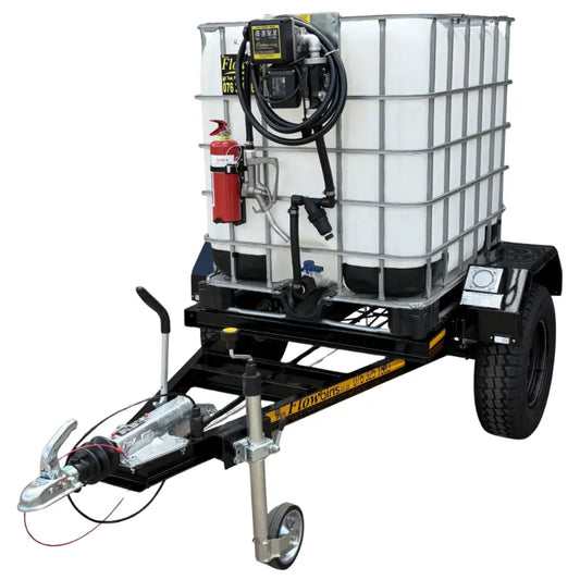 1000l Diesel trailer 72Lpm 220v flowbin braked