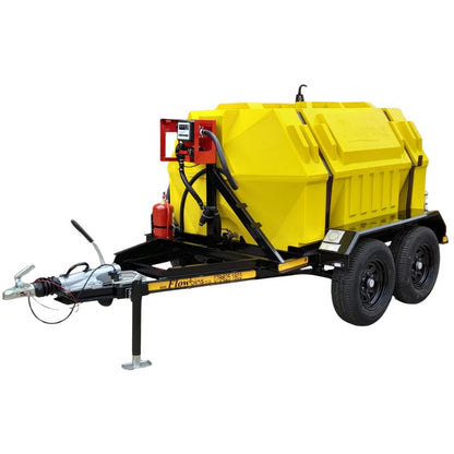2500l Diesel trailer 40lpm-12v-exec horizontal braked