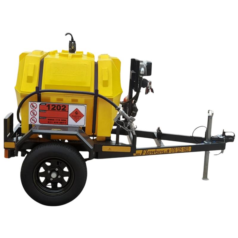 500l Diesel trailer 50lpm-12v horizontal unbraked
