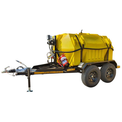 2500l Diesel trailer 85lpm 12v (Piusi) horizontal braked