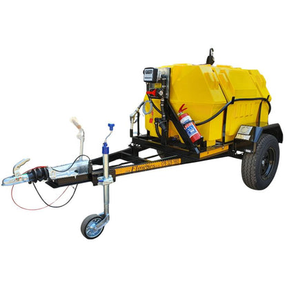 1500l Diesel trailer 50lpm-12v horizontal braked