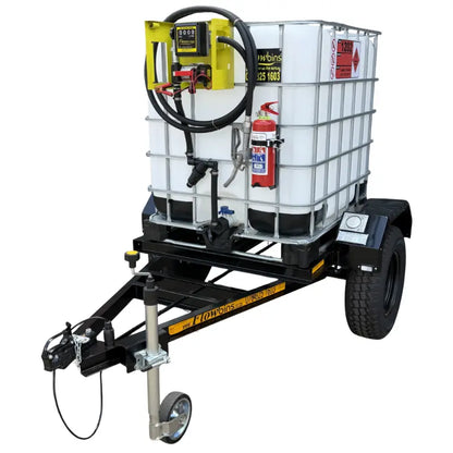 1000l Diesel trailer 40lpm-12v-exec flowbin unbraked