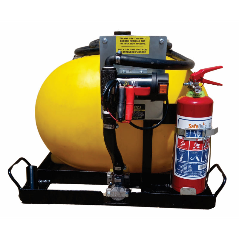 200l Diesel bowser 40lpm-12v-basic horizontal unit
