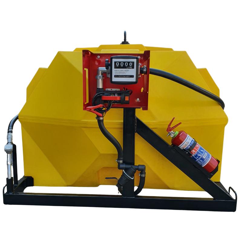 2000l Diesel bowser 40lpm-12v-exec horizontal unit