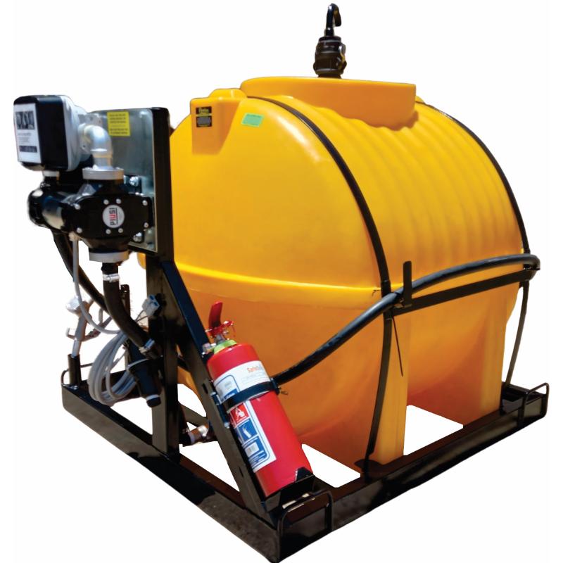650l Diesel bowser 85lpm 12v (Piusi) horizontal unit