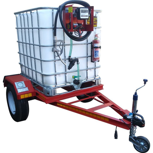 1000l Diesel trailer unbraked flowbin units | Diesel bowser – Diesel Bowser